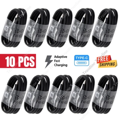 10X USB C Cable Type C Fast Charger Cord For Samsung Galaxy S8 S9 S10 Plus Note9 - Image 1 of 4