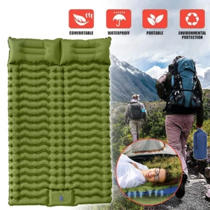 Doppel Camping Isomatte Kompakte Luftmatratze 2 Personen Aufblasbare Schlafmatte - Bild 1 von 12
