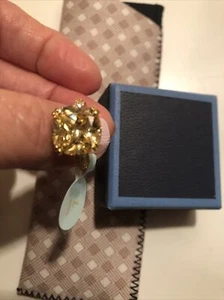 Canary Yellow Diamond Ring 5 CT Ring Sterling Silver Sz 7 NEW - Picture 1 of 8