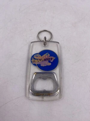 Vintage Acrylic Bottle Opener Keyring THE AMAZEMENT PARK - Image 1 of 4