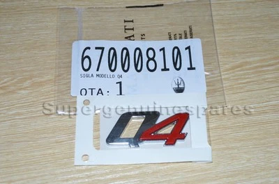 Maserati Quattroporte & Ghibli Q4 Emblem badge New,#670008101 Foto 1 de 4