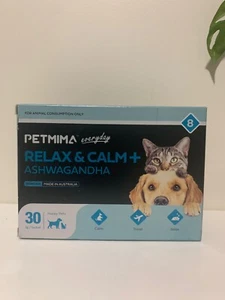 Petmima Relax & Calm + Ashwagandha 2g x 30pk | Brand New | Free Postage - Picture 1 of 3