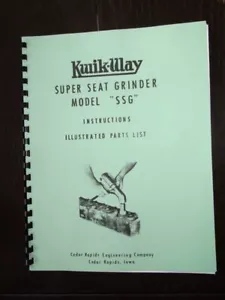 Kwik Way Model SSG Manual - Foto 1 di 1