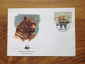 1983 Belize  Jaguar  WWF  First Day Cover , Unaddressed . Free UK P&P - Picture 1 of 3