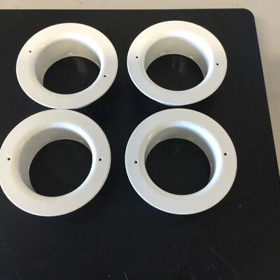 Escudos roscados G empotrados blancos RASCO/fiables de 4 cantidades Foto 1 de 4