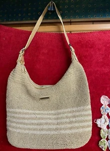 Frankie & Johnnie Handtasche sand & beige gehäkelt gewebt  - Bild 1 von 5