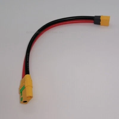 Amass XT60 Maleto Female XT90S Anti-Spark Connect Plug 20CM 10AWG Silicone Cable - Image 1 of 4