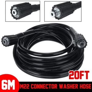 6M Replacement High Pressure Washer Hose Heavy Duty M22 M14 Jet Car Wash Pipe - Picture 1 of 7