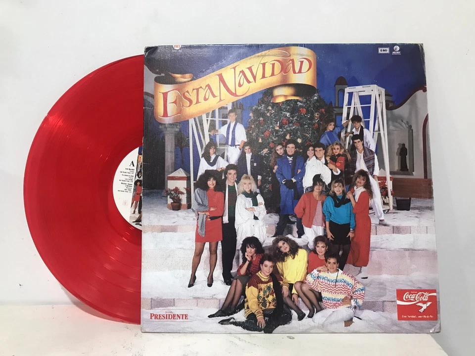 Esta navidad LP  Mijares flans Timbiriche Yuri  Sasha (EX) Disco Craqueado Foto 1 de 4