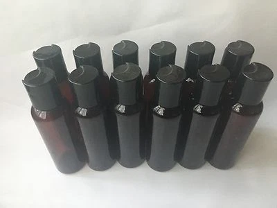 High Quality Amber PET Plastic Treatment Bottle Set-2 oz (12) - Image 1 of 3