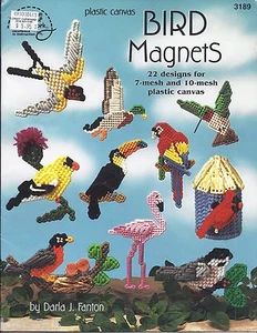 **BIRD MAGNETS**PLASTIC CANVAS LEAFLET** 22 DESIGNS TO STITCH** - Picture 1 of 2