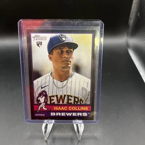 2025 Topps Heritage - Isaac Collins #78 (RC) Black Border - Picture 1 of 7