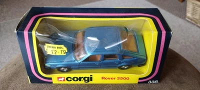 Corgi 338 Rover 3500 Blue Very Good Condition With Box  - Image 1 of 4