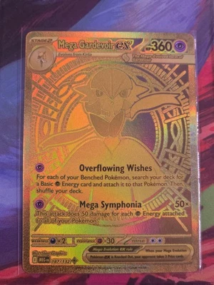 Pokemon Mega Gardevoir EX 187/132 Gold English IN HAND Set  - Image 1 of 3
