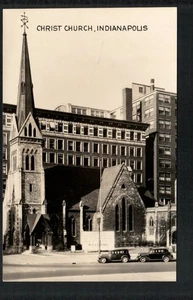 INDIANÁPOLIS, EN * IGLESIA DE CRISTO * FOTO GROGAN VINTAGE SIN PUBLICAR/RPPC  - Imagen 1 de 9