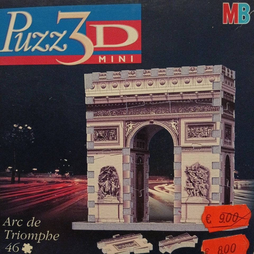 Puzz3D Mini  Puzzle 3D Arc de Triomphe - 46 pz. Vintage - MB - Immagine 1 di 4