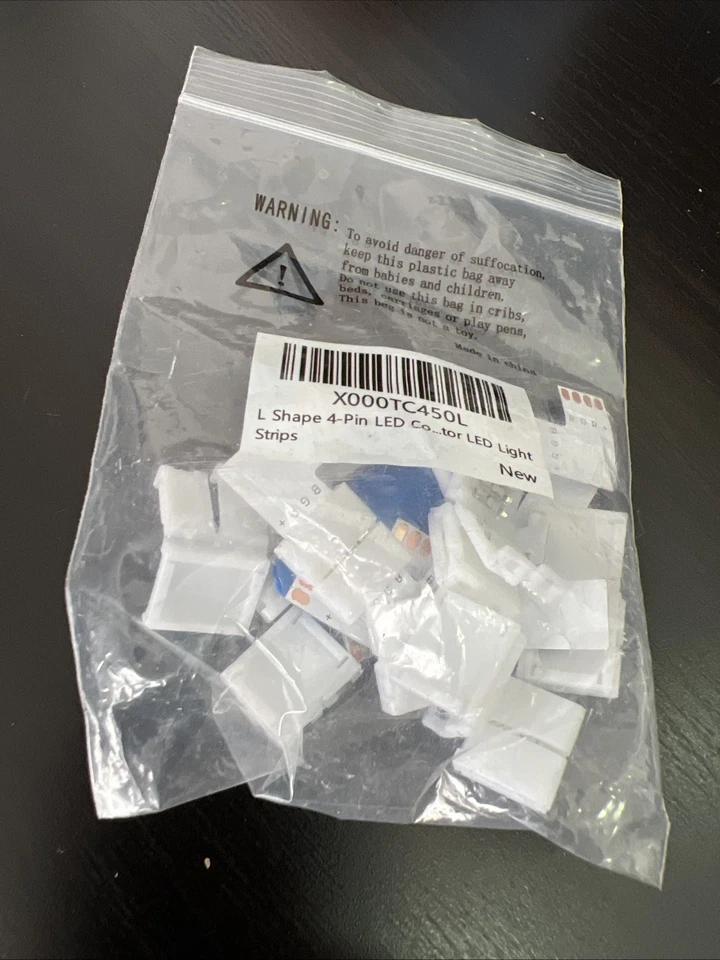 L Shape 4-pin LED FOR LED light Strips - Image 1 of 2