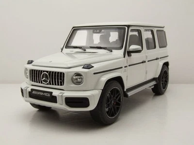 Mercedes AMG G63 G-Classe 2018 Modèle de Voiture Blanc 1:18 Minichamps - Photo 1/4