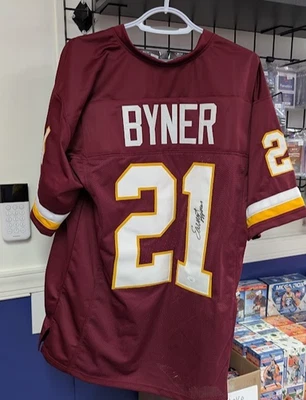ERNEST BYNER Signed Custom Washington Football JERSEY JSA COA Autograph AUTO - Image 1 of 3