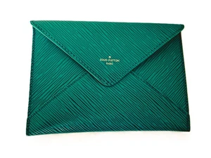 LOUIS VUITTON - POCHETTE - KIRIGAMI - CUIR  EPI VERT -  NEUF - AUTHENTIQUE - Picture 1 of 5