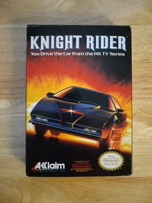 Knight Rider Nintendo NES 1989 Video Game with Box and Manual - Image 1 of 4