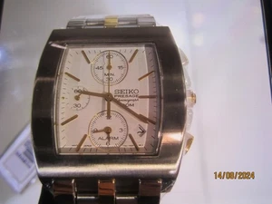 RELOJ SEIKO PRESAGE HOMBRE ALARMA CRONO TODO S/S ORIGINAL SNAH11 NUEVO - Imagen 1 de 3