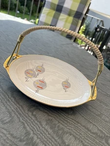 Antike 50er Bavaria  Wunsiedel Henkelschale mit Muster. Zustand hervorragend! - Bild 1 von 15