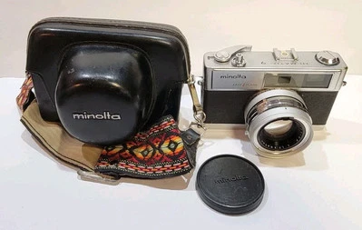Minolta Hi-Matic 9 35mm Rangefinder Film Camera - 45mm 1.7 Rokkor Lens Untested  - Image 1 of 4