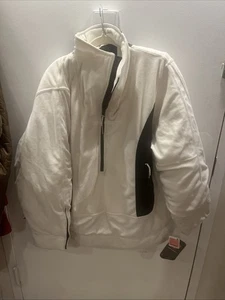 FP Free People free movement Fleece XL Off White And Black . Extra Large NWT - Picture 1 of 8
