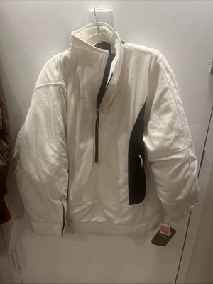 FP Free People free movement Fleece XL Off White And Black . Extra Large NWT - Image 1 of 4