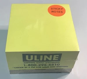 Uline Mini Pallet Post It Yellow Sticky Notes Promo Shipping Supplies New Sealed - Picture 1 of 6