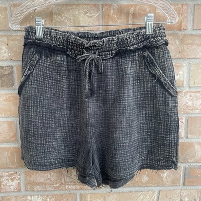 Zenana NWT Gray Ash Beach Day Shorts Medium Mineral Wash,Slash pockets - Image 1 of 4
