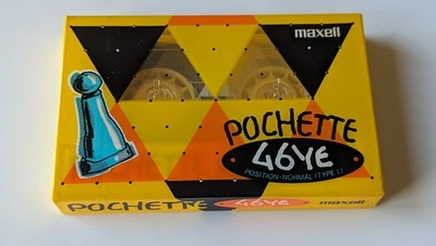 Maxell Pochette 46 YE (yellow) 1pcs. Japan 1988 - Image 1 of 4