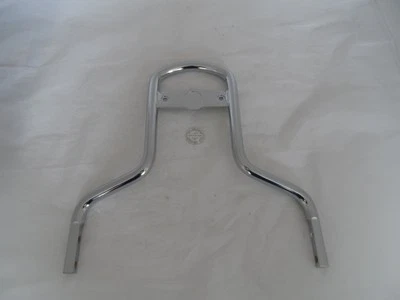 Подлинный Harley-Davidson хром низкий средний Sissy бар вертикальный 52540-09A - Изображение 1 из 4