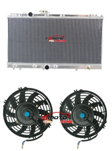 Alu Radiator+Fan For 1991-99 Toyota Paseo Tercel EL44 EL54 EL45 TERCEL 2R AT/MT - Picture 1 of 8