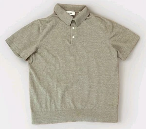 Camisa Polo Buck Mason Avalon Tejida Para Hombre Mediana Marrón Manga Corta Ligera - Imagen 1 de 7