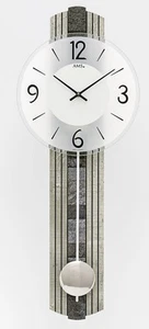 Modern wall clock with quartz movement from AMS AM W7490 NEW - Picture 1 of 1