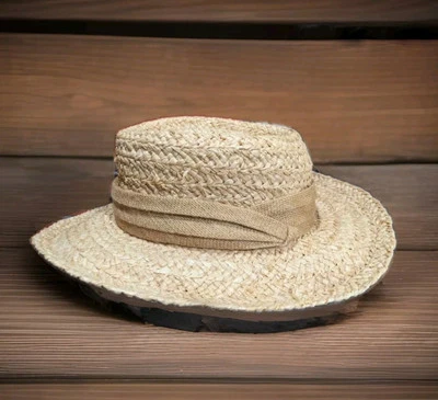 Summer Club Styled in Australia Women's Size Large Straw Beach Hat Band - Image 1 of 4