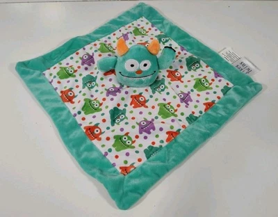 Cobertor de segurança Yikes Twins Monster Lovey 14 x 14 pelúcia super macia  - Imagem 1 de 4