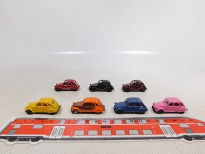 Herpa 1:87 H0 7X Modell PKW Auto Citroen 2 CV 6 Ente Molto Buono/Mint #EI66-0,5 - Immagine 1 di 4