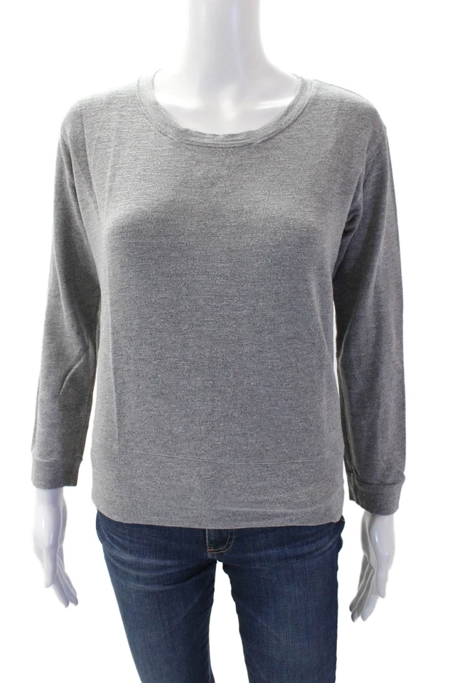 Sudadera Monrow Mujer Mangas Largas Cuello Redondo Gris Algodón Talla Extra Pequeña Foto 1 de 4