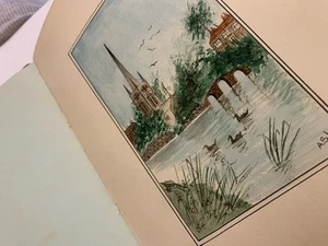 Edwardian Personal Writing Album With Sketches / Quote / Poems - Samuel G Lythe - Picture 1 of 23