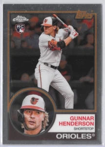 2023 Topps tapas cromadas Mitchell & Ness - 1983 diseño Gunnar Henderson #83-4 (RC) - Imagen 1 de 3