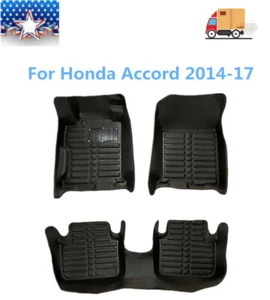 Alfombrillas coche aptas para Honda Accord 2014-17 XPE impermeables antideslizantes fácil limpieza - Imagen 1 de 11