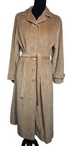 Abrigo de gabardina Juli De Roma vintage de cachemir camel chaqueta con botones para mujer talla L - Imagen 1 de 13
