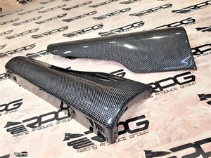 RPG Carbon Side Skirt Spat for 03-08 Mitsubishi Evolution Evo VII VIII IX CT9A - Picture 1 of 11