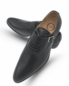 Herren Italienische Leder Monk Strap Anzug-Schuhe –stilvoll Business & Langlebig - Bild 1 von 6