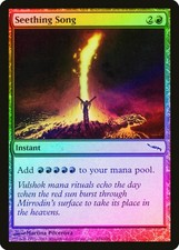 Seething Song FOIL Mirrodin HEAVILY PLD Red Common MAGIC GATHERING CARD ABUGames
