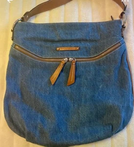 Tasche von Coccinelle aus Jeans mit cognacfarbenen Leder - Bild 1 von 4
