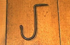 Spike Hook Hooks Iron hangers Hand forged by PCBS Glad to do custom work - Picture 1 of 1